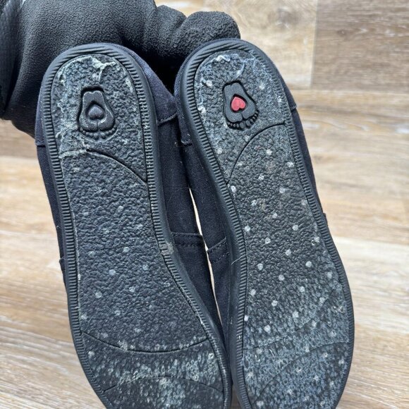 Bobs from Skechers Peace & Love Black Casual Shoes Women's Size 9.5 - Picture 4 of 6